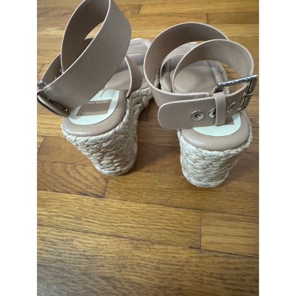 Dolce Vita Womens Aldona Wedge Sandal, Cafe Leather, Size 8‎ - Picture 3 of 6